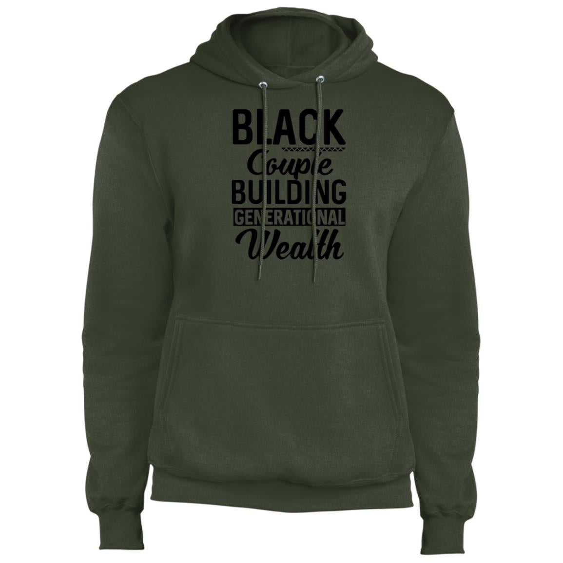 Black Couple Building Generational Wealth - Fleece Pullover Hoodie