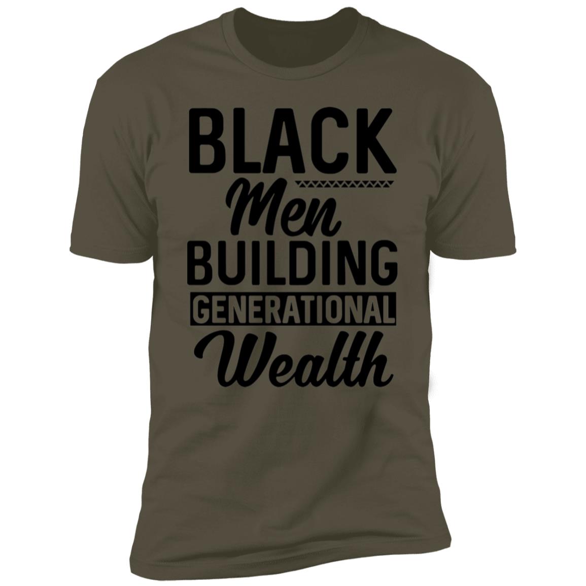 Black Men Building Generational Wealth - Premium Short Sleeve T-Shirt