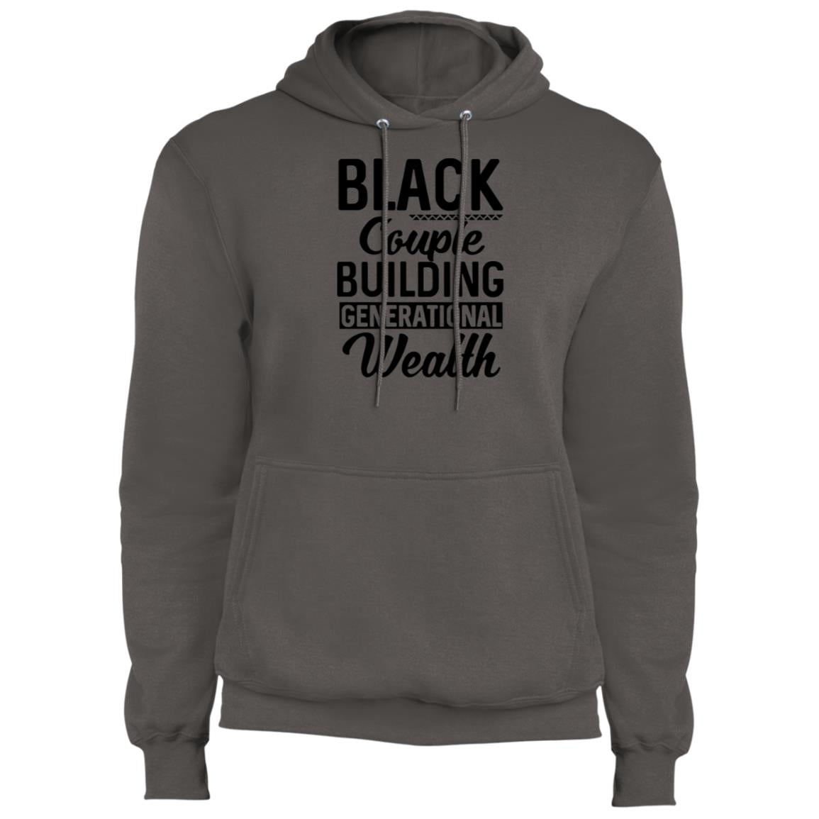 Black Couple Building Generational Wealth - Fleece Pullover Hoodie